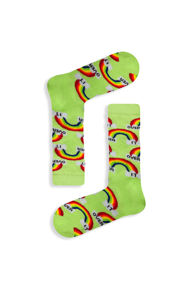 over-it Κάλτσα Unisex με Σχέδιο Over It - Image 1
