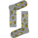 Κάλτσα Unisex με Σχέδιο Grey Pineapple