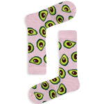 Κάλτσα Unisex με Σχέδιο Pink Avocado
