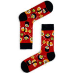 Κάλτσα Unisex με Σχέδιο Sushi In Red