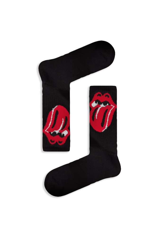 red-tongue Κάλτσα Unisex με Σχέδιο Rolling's Tongue - Image 1
