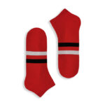 Κάλτσα Σοσόνι Πετσετέ Red With Stripes