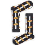 Κάλτσα Unisex με Σχέδιο Sandwich Stripes
