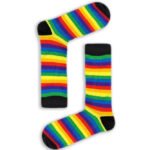 Κάλτσα Unisex με Σχέδιο Small Colorful Stripes