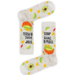Κάλτσα Unisex με Σχέδιο Stop Guac & Roll