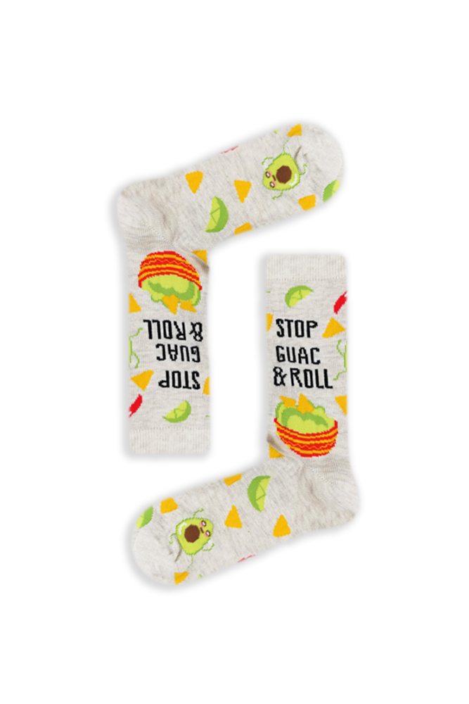 stop-guac-roll Κάλτσα Unisex με Σχέδιο Stop Guac & Roll - Image 1