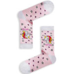 Κάλτσα Unisex με Σχέδιο Unicorn