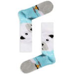 Κάλτσα Unisex με Σχέδιο White Bear