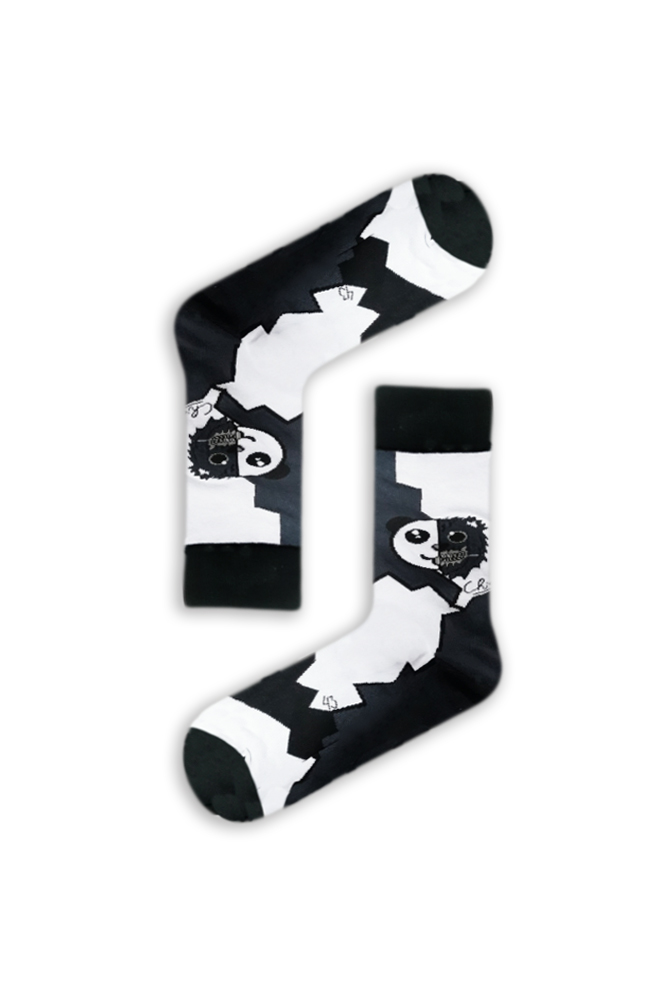 yin-yan-panda Κάλτσα Unisex με Σχέδιο Yin Yang Panda - Image 1