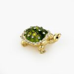 CLOISONNE ΜΠΙΖΟΥΤΙΕΡΑ ΧΕΛΩΝΑ ΛΑΧΑΝΙ 5.5x3.5x2.5cm