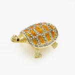 CLOISONNE ΜΠΙΖΟΥΤΙΕΡΑ ΧΕΛΩΝΑ ΠΟΡΤΟΚΑΛΙ 6x5x3cm