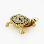 CLOISONNE ΜΠΙΖΟΥΤΙΕΡΑ ΧΡΥΣΗ ΧΕΛΩΝΑ 9x3x6cm