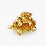 CLOISONNE ΜΠΙΖΟΥΤΙΕΡΑ 3 ΧΕΛΩΝΕΣ ΠΟΡΤΟΚΑΛΙ 6.5x3x4cm