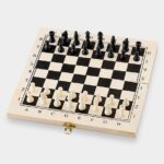 ΞΥΛΙΝΟ ΕΠΙΤΡΑΠΕΖΙΟ ΣΚΑΚΙ 21x21cm
