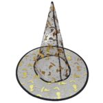 Καπέλο Μάγισσας Μαύρο (διάφανο) Ύφασμα 38x34cm Carnavalista 231661