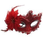 Μάσκα Καθρέφτης με Λουλούδι 20x10cm Carnavalista 232156 - Image 2
