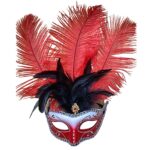 Μάσκα Βενετσιάνικη με Φτερά 25cm Carnavalista 232260 - Image 2