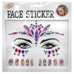 Αυτοκόλλητα Προσώπου & Νυχιών Face Gems 17x17cm Carnavalista 232479 - Image 2