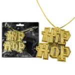 Κολιέ Χρυσό Hip-Hop 14x14cm Carnavalista 232692 - Image 2