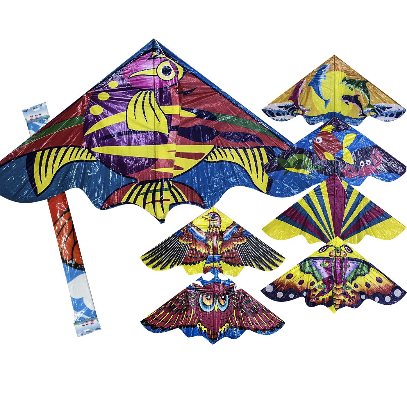 3-461 Αετός Ναύλον Τριγωνικός 120x60cm Carnavalista 23481 - Image 1