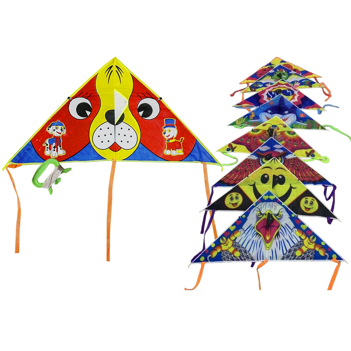 3-463 Αετός Τριγωνικός με Σχέδιο με Ουρά 110x53cm Carnavalista 23483 - Image 1