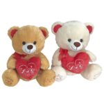 Αρκουδάκι Λούτρινο με Καρδιά 45cm ToyMarkt 99522