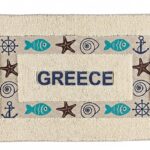 ΧΑΛΑΚΙ ΜΠΑΝΙΟΥ ΜΕ ΑΓΚΥΡΕΣ & ΑΣΤΕΡΙΕΣ "GREECE" 50X80cm
