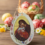 ΚΕΡΑΜΙΚΟ ΚΡΕΜΑΣΤΟ ΑΥΓΟ ΦΛΟΡΑΛ ΜΕ ΞΥΛΙΝΗ ΕΙΚΟΝΑ 6x1.2x8.5cm