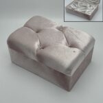 ΜΠΑΟΥΛΑΚΙ ΡΟΖ ΚΑΠΙΤΟΝΕ ΜΕ ΤΡΟΥΚΣ 27X18X14CM  **ΦΘΑΡΜΕΝΟ**