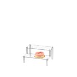ΣΤΑΝΤ ΠΡΟΒΟΛΗΣ ΠΡΟΙΟΝΤΩΝ 2 ΕΠΙΠΕΔΩΝ PLEXIGLASS 20x14x10cm ΠΛΑΤΟΣ ΘΕΣΗΣ ΠΡΟΒΟΛΗΣ 8cm