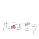 ΣΤΑΝΤ ΠΡΟΒΟΛΗΣ ΠΡΟΙΟΝΤΩΝ 2 ΕΠΙΠΕΔΩΝ PLEXIGLASS 50x14x10cm ΠΛΑΤΟΣ ΘΕΣΗΣ ΠΡΟΒΟΛΗΣ 8cm