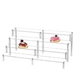 ΣΤΑΝΤ ΠΡΟΒΟΛΗΣ ΠΡΟΙΟΝΤΩΝ 4 ΕΠΙΠΕΔΩΝ PLEXIGLASS 40x28x20cm ΠΛΑΤΟΣ ΘΕΣΗΣ ΠΡΟΒΟΛΗΣ 8cm