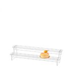 ΣΤΑΝΤ ΠΡΟΒΟΛΗΣ ΠΡΟΙΟΝΤΩΝ 2 ΕΠΙΠΕΔΩΝ PLEXIGLASS 40x10x9cm ΠΛΑΤΟΣ ΘΕΣΗΣ ΠΡΟΒΟΛΗΣ 5cm