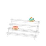 ΣΤΑΝΤ ΠΡΟΒΟΛΗΣ ΠΡΟΙΟΝΤΩΝ 4 ΕΠΙΠΕΔΩΝ PLEXIGLASS 40x20x18cm ΠΛΑΤΟΣ ΘΕΣΗΣ ΠΡΟΒΟΛΗΣ 5cm