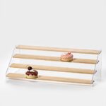 ΣΤΑΝΤ ΠΡΟΒΟΛΗΣ ΠΡΟΙΟΝΤΩΝ 4 ΕΠΙΠΕΔΩΝ PLEXIGLASS/ΞΥΛΟ 40x22x15cm ΠΛΑΤΟΣ ΘΕΣΗΣ ΠΡΟΒΟΛΗΣ 5.5cm