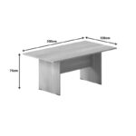 Τραπέζι συνεδριάσεων Amazon pakoworld σε oak απόχρωση 200x100x75εκ - Image 4