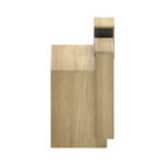 Γραφείο reception Lotus pakoworld σε φυσική-ανθρακί απόχρωση 160x60x105εκ - Image 4