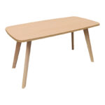 Τραπέζι σαλονιού Komela mdf σε φυσική απόχρωση 100x48x45cm - Image 2
