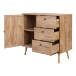 Μπουφές Oslo pakoworld σε sonoma απόχρωση 85x39x79εκ - Image 3