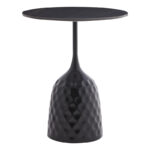 Βοηθητικό τραπέζι Kousien Inart μαύρο sintered stone Φ50x60εκ - Image 2