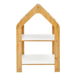Ραφιέρα τ. Montessori Zoilen pakoworld φυσικό-λευκό-μπλε mdf 50x30x80εκ - Image 2