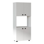 Στήλη Guzel pakoworld σε λευκή απόχρωση 60x31.4x140εκ