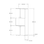 Στήλη Guzel pakoworld σε λευκή απόχρωση 60x31.4x140εκ - Image 3