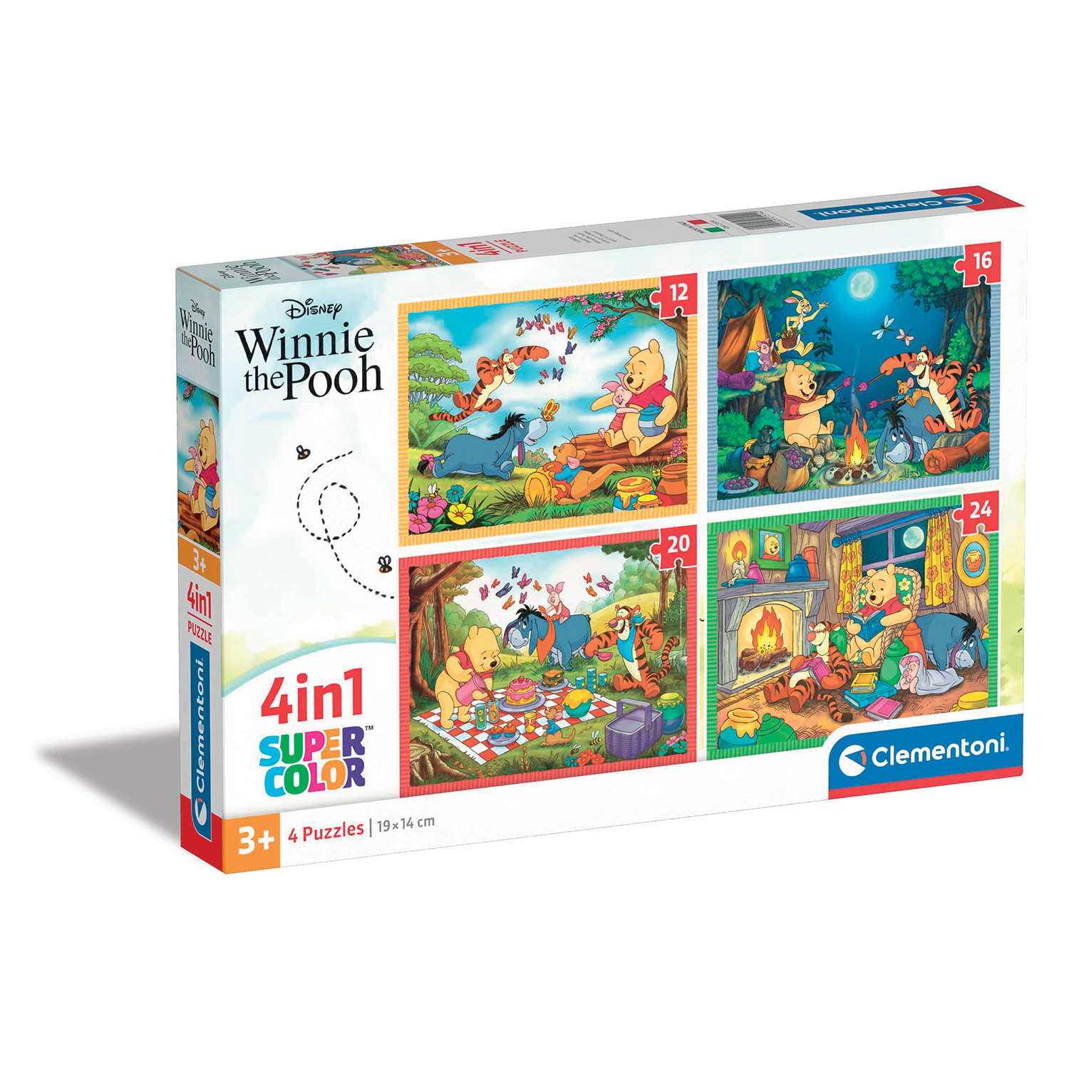 Clementoni Παζλ 4 σε 1 Super Color Disney Winnie The Pooh