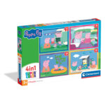 Clementoni Παζλ 4 σε 1 Super Color Peppa Pig