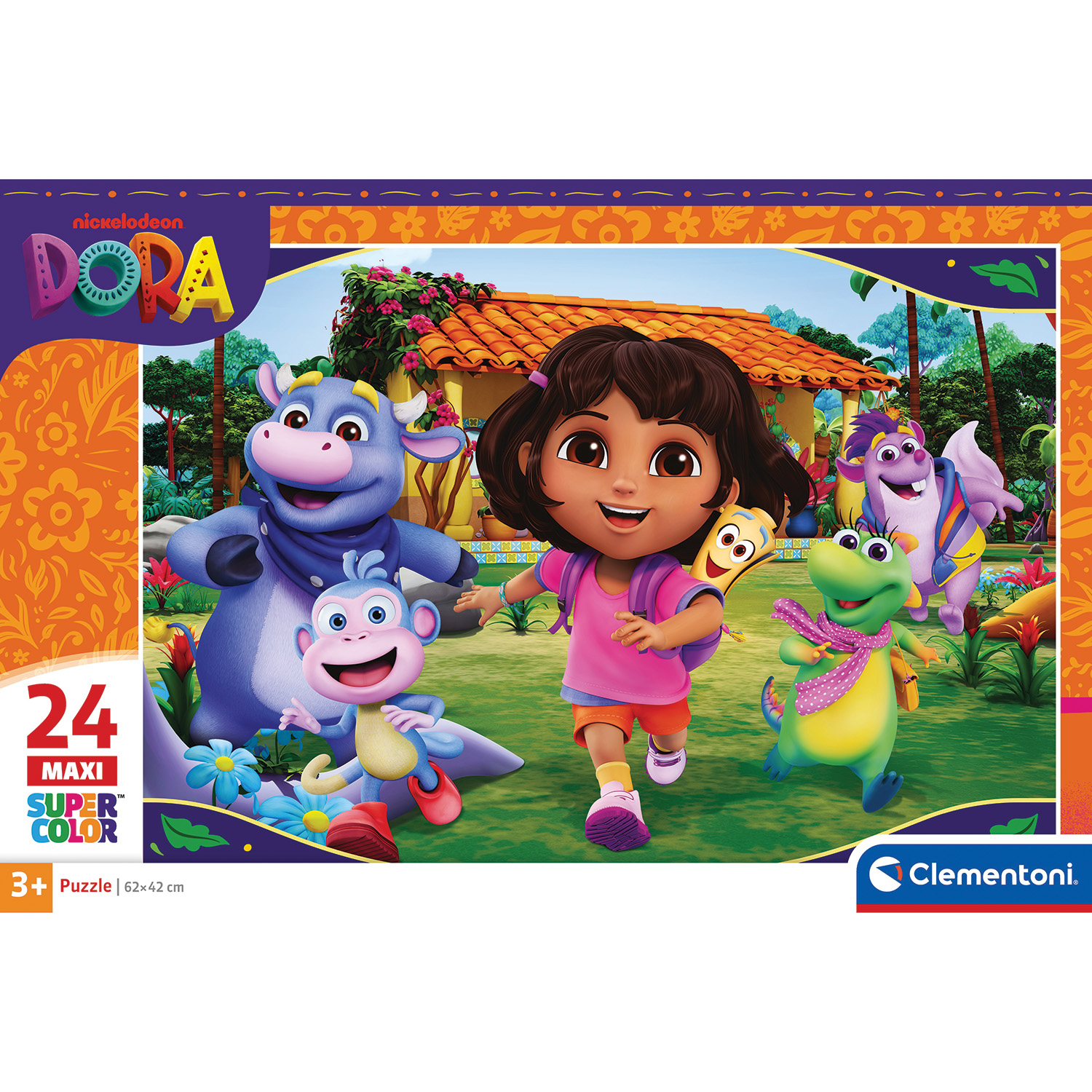 Clementoni Παιδικό Παζλ Maxi Super Color Dora The Explorer 24 τμχ