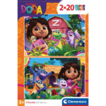 Clementoni Παζλ Super Color Dora The Explorer 2 x 20