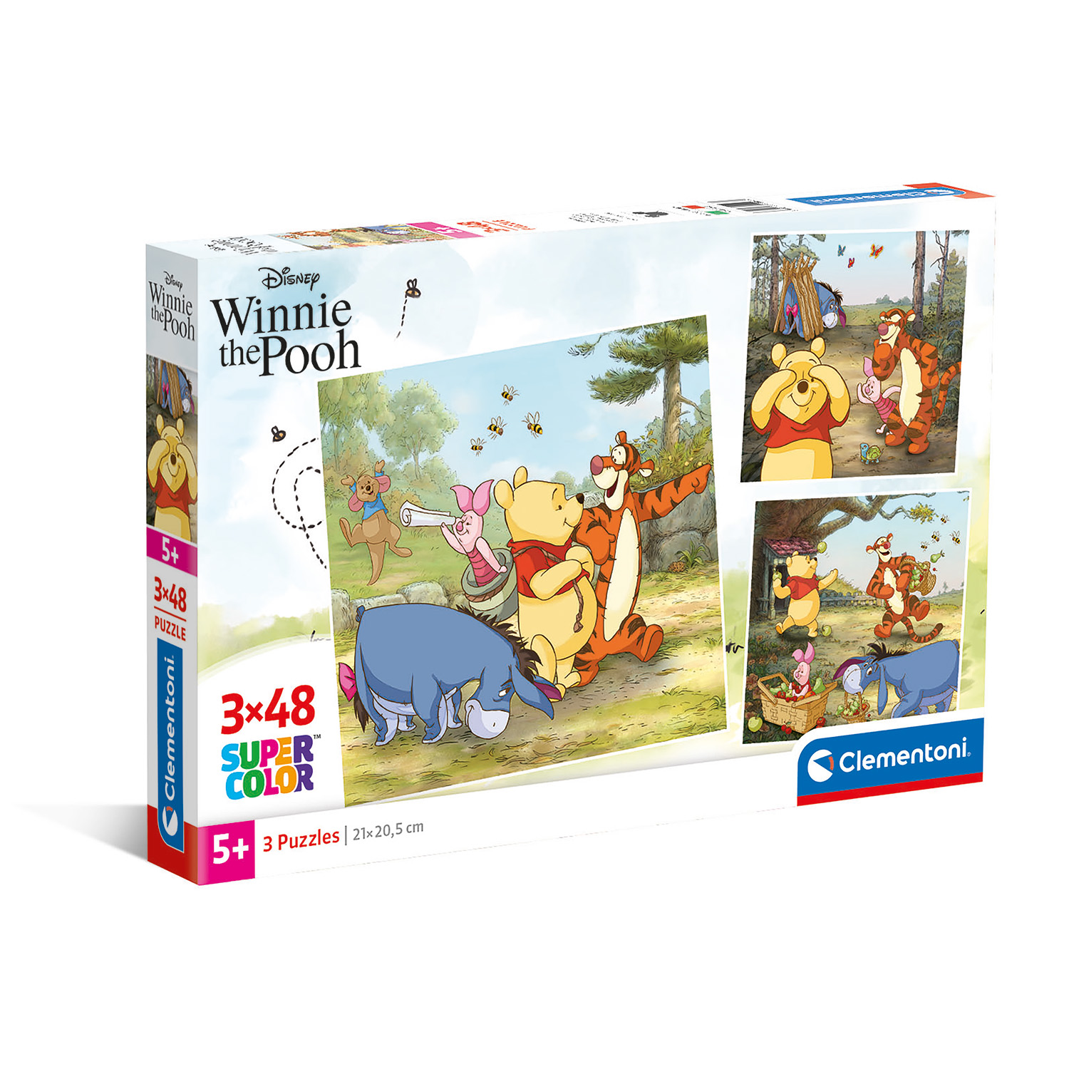 Clementoni Παζλ Super Color  Winnie The Pooh  3x48 τμχ