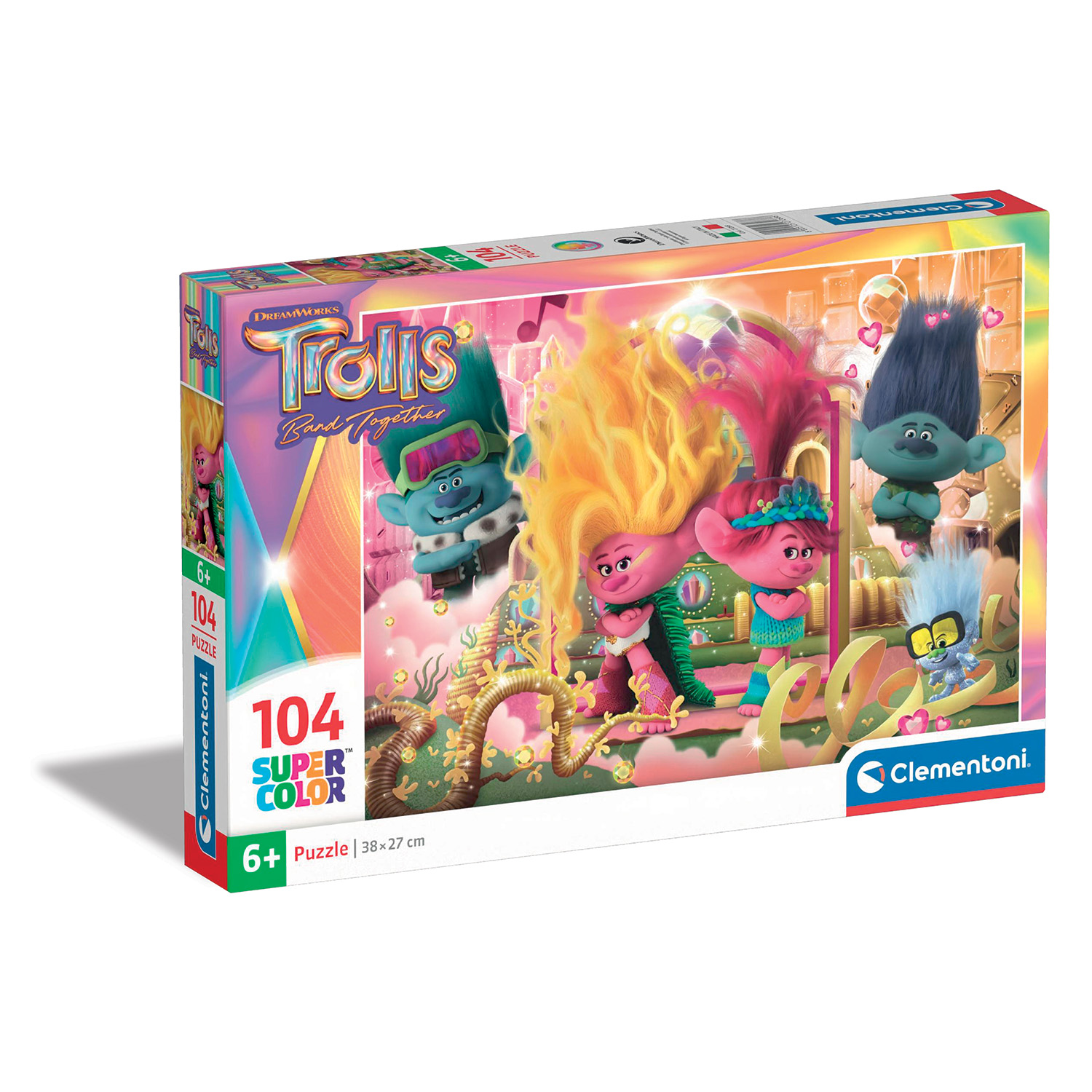 Clementoni Παζλ Super Color Trolls 104 τμχ