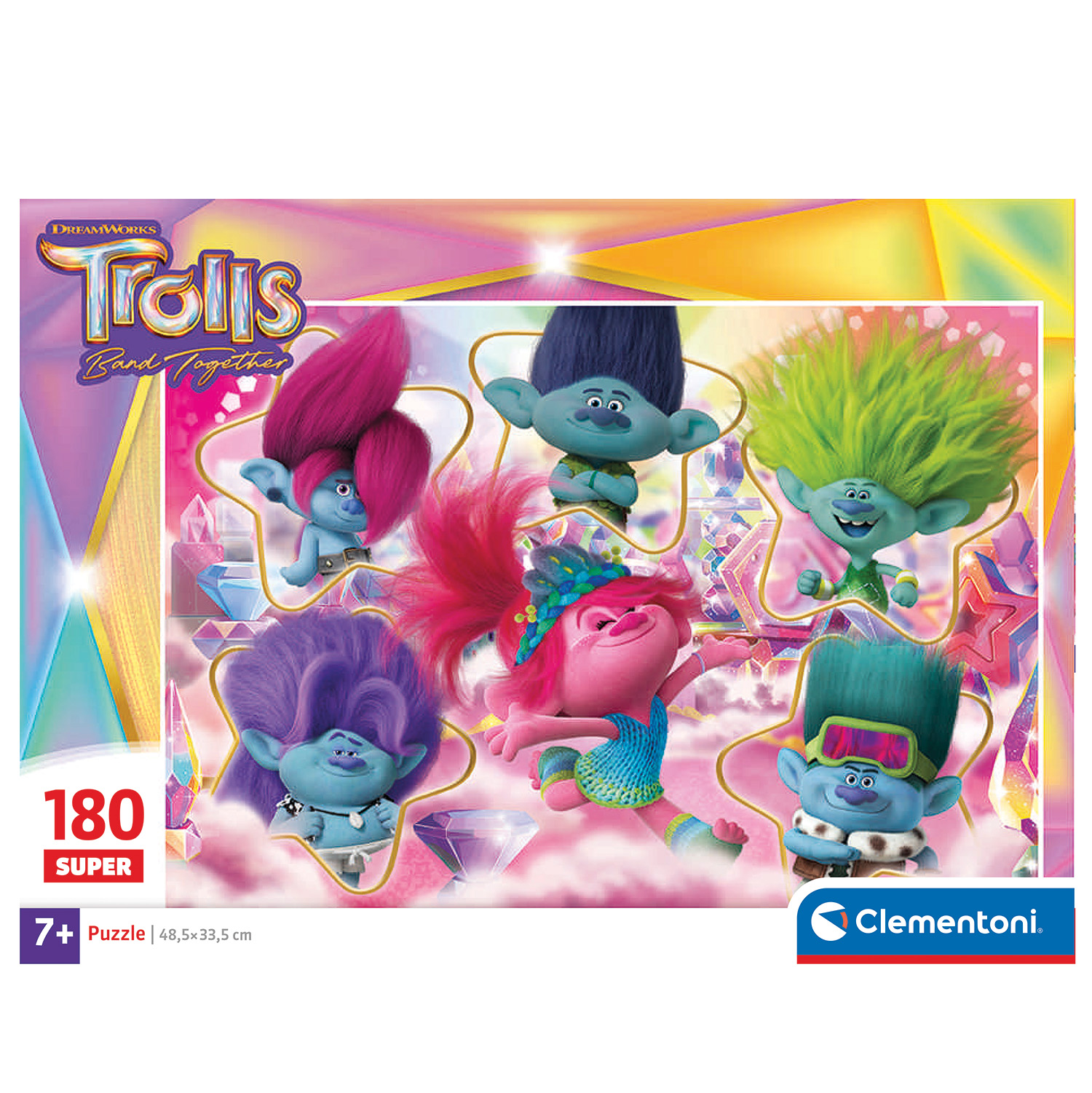 Clementoni Παζλ Super Color Trolls 3 180τμχ